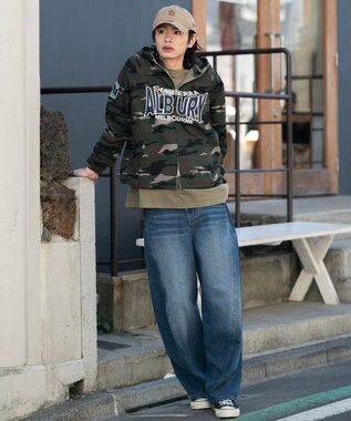 WEGO 【ユニセックス着用ITEM】スタンドネックZIPパーカー 柄1