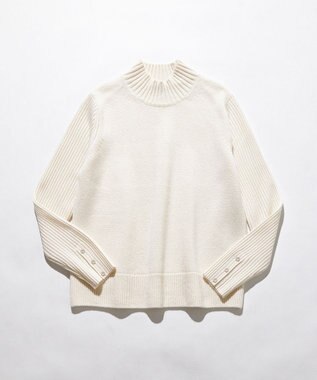 J.PRESS LADIES CASHBIT NEO ハイネック ニット オフ系