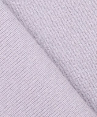 Feroux 【洗える】Vネック プルオーバー ニット ライラック系