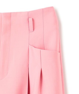 BEIGE， LAC / 2WAYストレッチワイドタックパンツ Pink