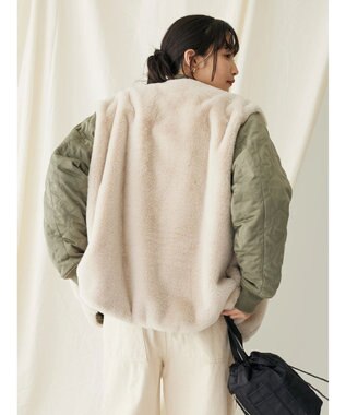 CRAFT STANDARD BOUTIQUE リバーシブルファーブルゾン Khaki