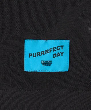 PW CIRCULUS 【手洗い可能】【WOMEN】アニマルドットニットモック ゴルフウェア レディース ブラック系