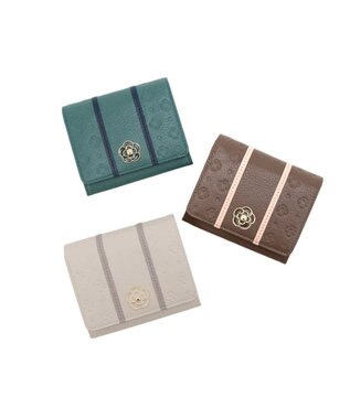 CLATHAS ソフィア 内ボックス二つ折り財布 ブラウン