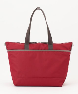 Y'SACCS ナイロン×リサイクルレザー　コンビマルチトート ワイン