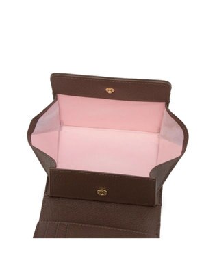 CLATHAS ソフィア 内ボックス二つ折り財布 ブラウン