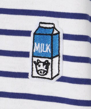 ANY KIDS 【ke ke ke】GOOD MORNING ボーダーチュニック ワンピース ブルー×ホワイトボーダー