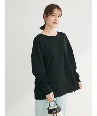 Green Parks 前後でも着れちゃう万能長袖ロンＴ Black