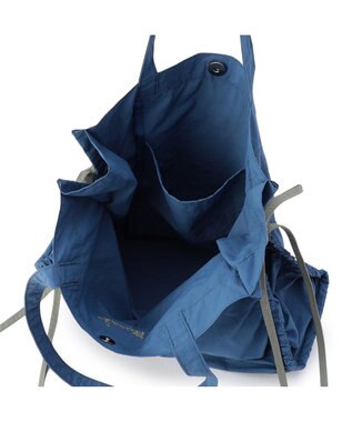 Chacott ギャザーリボントートバッグ アイアンブルー