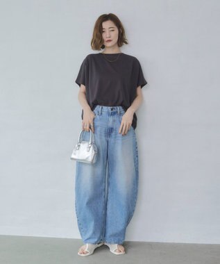 WEGO 【2026春夏新作】接触冷感フレンチスリーブT スミクロ