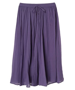 CRAFT STANDARD BOUTIQUE コットンボイルギャザースカート Purple
