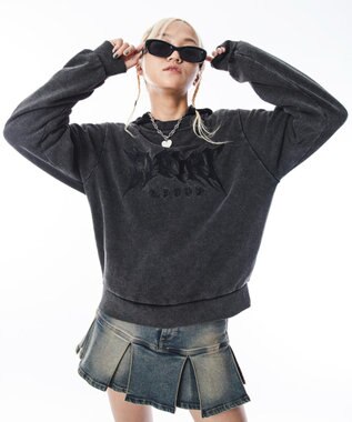 WEGO 【ユニセックス着用ITEM】コンパクトフィットロゴプルオーバー ブラックその他