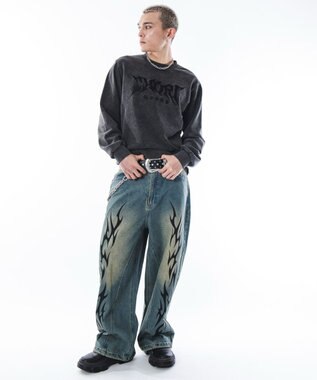 WEGO 【ユニセックス着用ITEM】コンパクトフィットロゴプルオーバー ブラックその他