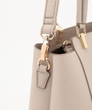 ANY SIS 【2WAY】ノーブルミディトート バッグ ベージュ