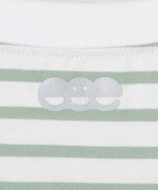 ANY KIDS 【ke ke ke】GOOD MORNING ボーダーチュニック ワンピース ミントグリーン×ホワイトボーダー