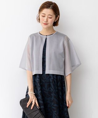 23区 L 【APPLAUDIR】グロッシーニット ボレロカーディガン