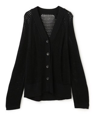 uncrave メッシュニット カーディガン ブラック