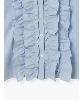 Te chichi フリルクロップトシャツ サックスブルー