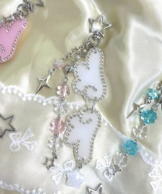 WEGO ANGELビーズセットキーホルダー ホワイト