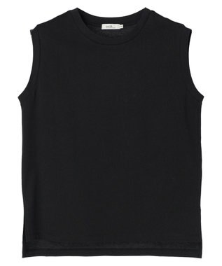 earth music&ecology ノースリーブカットソー（汗じみ防止） Black