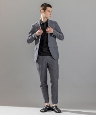 JOSEPH HOMME ＜新色追加＞新素材【通気性/ストレッチ】トリコサッカーストレッチ ドロスト付テーパードパンツ /  PEGG CONVERTIBLE 【新色】グレー系