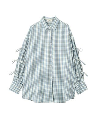 earth music&ecology 【予約】アソートチェックシャツ チェックサックス