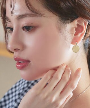 Tiaclasse 【金属アレルギー対応】メタルプレートピアス ゴールド