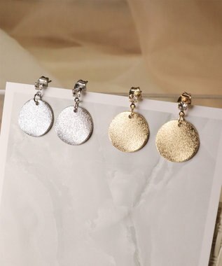 Tiaclasse 【金属アレルギー対応】メタルプレートピアス ゴールド