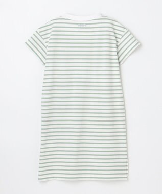 ANY KIDS 【ke ke ke】GOOD MORNING ボーダーチュニック ワンピース ミントグリーン×ホワイトボーダー