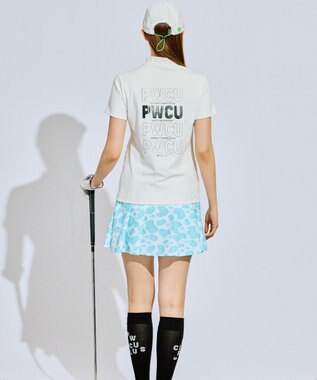 PW CIRCULUS 【UV遮蔽率99.5%  UVカット / 速乾 / ストレッチ】【WOMEN】ポケットモックT ゴルフウェア レディース ホワイト系