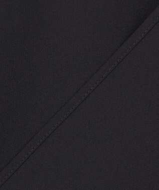 ICB 【洗える】 ストレッチジョーゼット ブラウス ブラック系