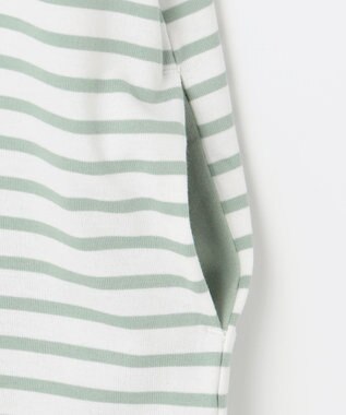 ANY KIDS 【ke ke ke】GOOD MORNING ボーダーチュニック ワンピース ミントグリーン×ホワイトボーダー