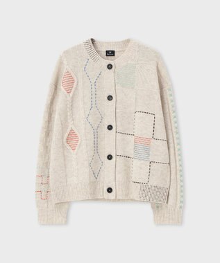 Paul Smith パッチワーク カーディガン エクリュ