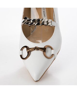 MODE ET JACOMO <MODE ET JACOMO>ポインテッドトゥメリージェーンパンプス ホワイト