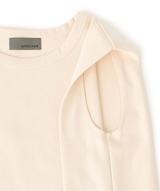 uncrave ダブルフェイスジャージー ノースリーブカットソー エクリュ