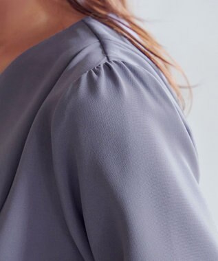 Tiaclasse L サイドベルトデザインワンピース ブルー