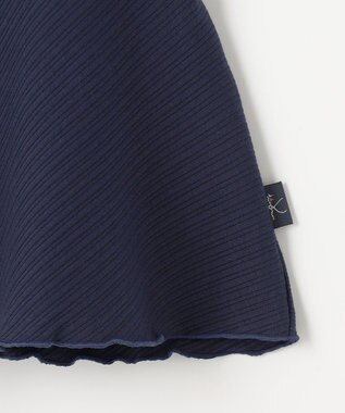 組曲 KIDS 【インパンツ付き】【110-140cm】フレアテレコ スカート ネイビー系