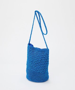 TOPKAPI 【TREASURE TOPKAPI】メタリック ラウンド ミニ ショルダーバッグ ブルー