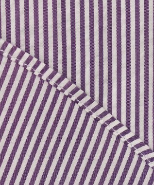 J.PRESS MEN 【クールマックス】サッカーストライプ／マイクロギンガムチェック シャツ/B.D パープル系1