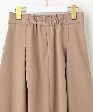 ANY SIS L 【洗える】チノライクタック スカート ベージュ