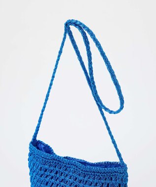 TOPKAPI 【TREASURE TOPKAPI】メタリック ラウンド ミニ ショルダーバッグ ブルー