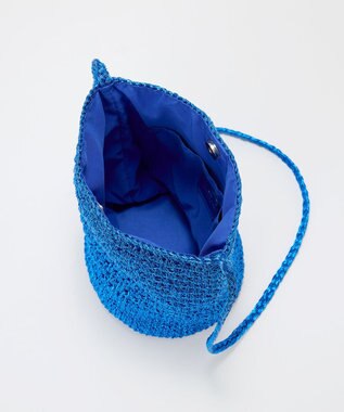 TOPKAPI 【TREASURE TOPKAPI】メタリック ラウンド ミニ ショルダーバッグ ブルー