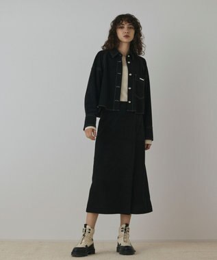 GRACE CONTINENTAL フェイクスウェードブラウス