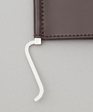 GOTAIRIKU 【希少コードバン】マネークリップ ダークブラウン系