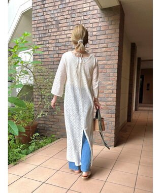 Green Parks AnriettMusee レースロングワンピース Off White