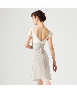 Chacott フレアスリーブレオタード リーフグリーン