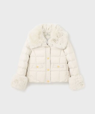 GRACE CONTINENTAL ファーショートダウンジャケット キナリ