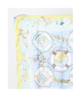 UNBILLION カシュネ cache nez / 横浜アーカイブツイルスカーフ「ベルギーの海」 イエロー