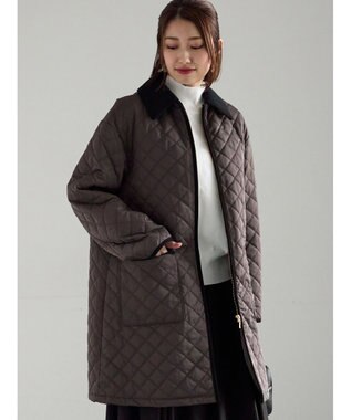 Te chichi キルティングミドルコート
