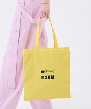 LeSportsac MSGM LG EMERALD TOTE/ロゴトートイエロー ロゴトートイエロー