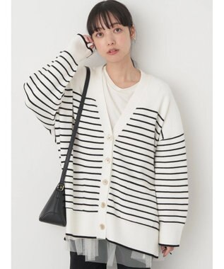 earth music&ecology やわらかタッチＶネックカーディガン